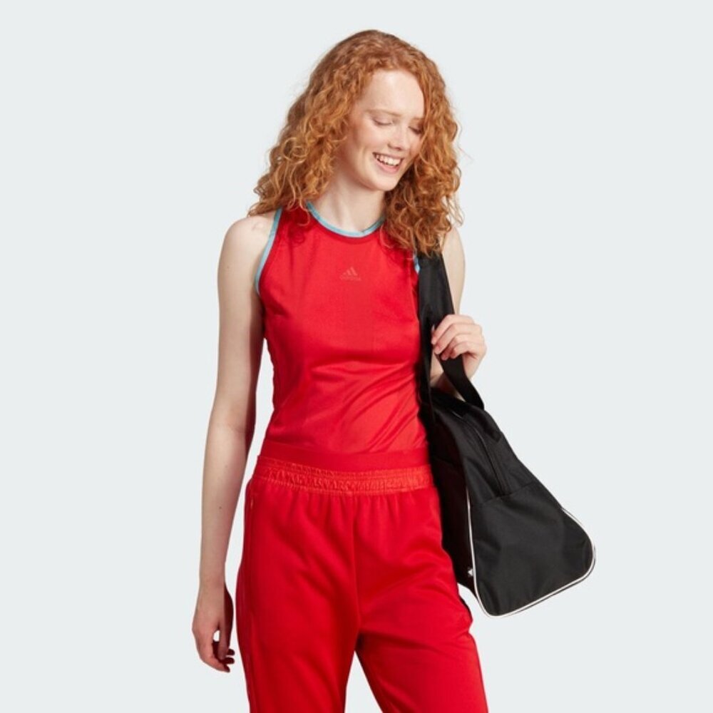 NWT adidas Women's Slim Fit Tiro Colorblock BodySuit Leotard IM4989 MEDIUM